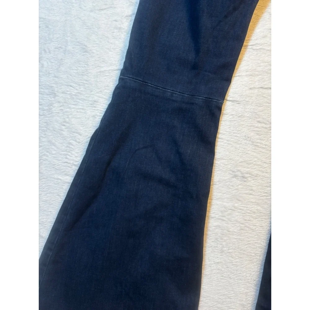 Free People Jeans Women's 28R Blue Flare Pull On Y2K Dark Wash‎